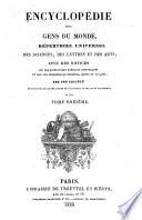 Encyclopédie des gens du monde
