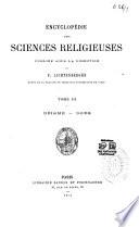 Encyclopédie des sciences religieuses