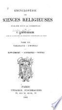 Encyclopédie des sciences religieuses