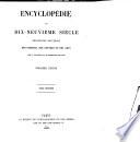 Encyclopédie du dix-neuvième siècle