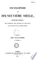 Encyclopédie du dix-neuvième siècle