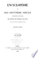 Encyclopédie du dix-neuvième siècle