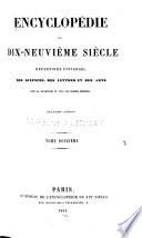 Encyclopédie du dix-neuviéme siècle