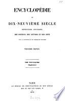 Encyclopédie du dix-neuvième siècle