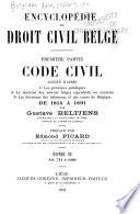 Encyclopédie du droit civil belge...