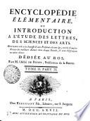 ENCYCLOPÉDIE ÉLÉMENTAIRE