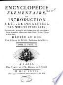Encyclopédie élémentaire ou introduction à l'étude des lettres, des sciences et des arts