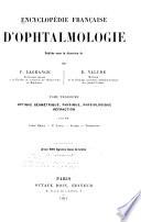 Encyclopédie française d'ophtalmologie