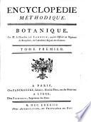 Encyclopédie Méthodique. Botanique