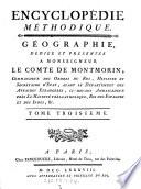Encyclopédie Méthodique. Géographie