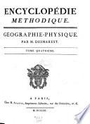 Encyclopédie Méthodique. Géographie-Physique
