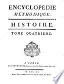 Encyclopédie Méthodique. Histoire