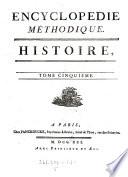 Encyclopédie Méthodique. Histoire