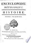 Encyclopédie méthodique. Histoire
