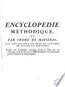 Encyclopédie méthodique