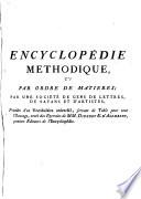 Encyclopédie méthodique