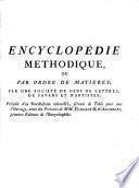 Encyclopédie méthodique