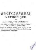 Encyclopédie méthodique