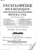 Encyclopédie Méthodique. Médecine