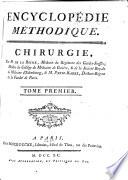 Encyclopedie methodique, ou par ordre de matières: Chirurgie