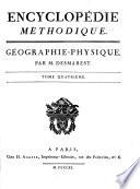 Encyclopedie methodique, ou par ordre de matières: Géographie-physique