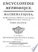 Encyclopédie méthodique ou par ordre de matières