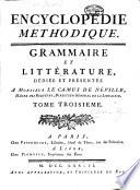 Encyclopédie méthodique, ou, par ordre de matières
