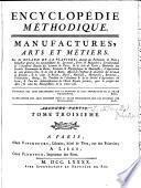 Encyclopédie Méthodique, Ou Par Ordre De Matieres