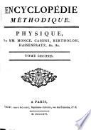 Encyclopedie methodique, ou par ordre de matières: Physique