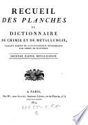 Encyclopédie Méthodique. Recueil des planches du Dictionnaire de chimie et de métallurgie