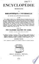 Encyclopedie moderne ou Bibliothéque universelle de toutes les connaissances humaines
