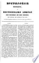 Encyclopédie moderne, ou Dictionnaire abrégé des hommmes et des choses, des sciences, des lettres et des arts