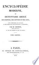 Encyclopédie moderne, ou, Dictionnaire abrégé des sciences, des lettres et des arts