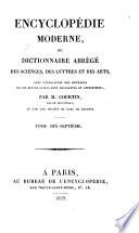 Encyclopédie moderne, ou, Dictionnaire abrégé des sciences, des lettres et des arts