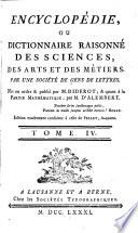 Encyclopédie ou dictionnaire raisonné des sciences, des arts et des métiers: 1004 p