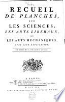 Encyclopédie, ou Dictionnaire raisonné des sciences, des arts et des métiers