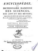 Encyclopédie, ou dictionnaire raisonné des sciences, des arts et des métiers