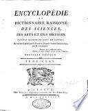 Encyclopédie, ou dictionnaire raisonné des sciences, des arts et des métiers