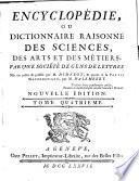 Encyclopédie, ou dictionnaire raisonné des sciences, des arts et des métiers