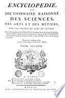 Encyclopédie; ou Dictionnaire raisonné des sciences