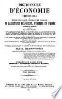 Encyclopédie théologique: Dictionnaire d'économie charitable