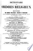 Encyclopédie théologique: Dictionnaire des ordres religieux