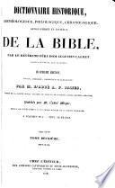 Encyclopédie théologique: Dictionnaire historique, archéologique, philologique, chronologique, géographique et littéral de la Bible