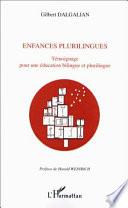 ENFANCES PLURILINGUES