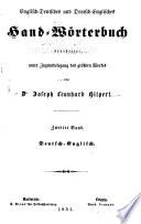 Englisch-Deutsches und Deutsch-Englisches Hand-Wörterbuch