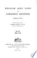 English Army Lists and Commission Registers, 1661-1714: 1694-1702