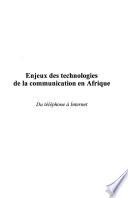 Enjeux des technologies de la communication en Afrique