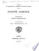 Enquête agricole ...