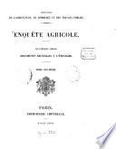 Enquête agricole
