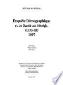 Enquête démographique et de santé au Sénégal (EDS-III), 1997